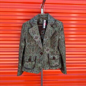 Tapestry Blazer Womens Size